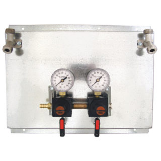 Secondary Regulator on wall panel with wall brackets